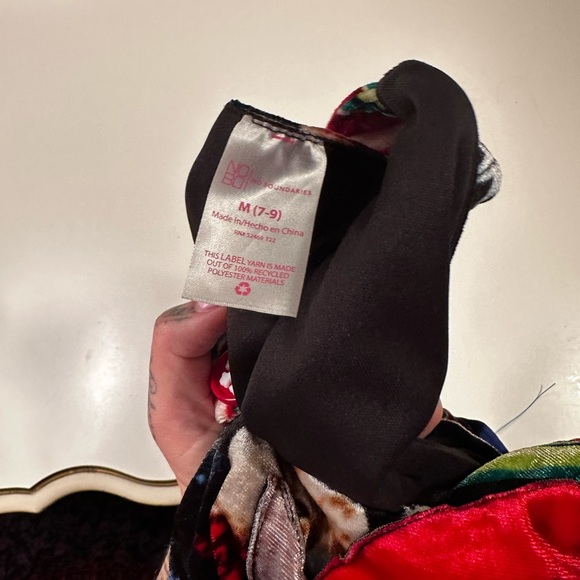 No Boundaries Festive Cat Holiday Romper - Picture 2 of 5